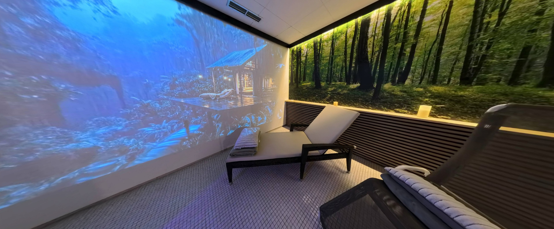 Erholungsbereich der Sauna im Sport + Seminarcenter Radevormwald